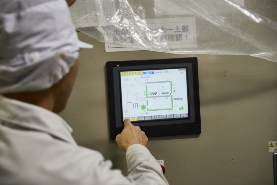 tablette réglages cuve à saké