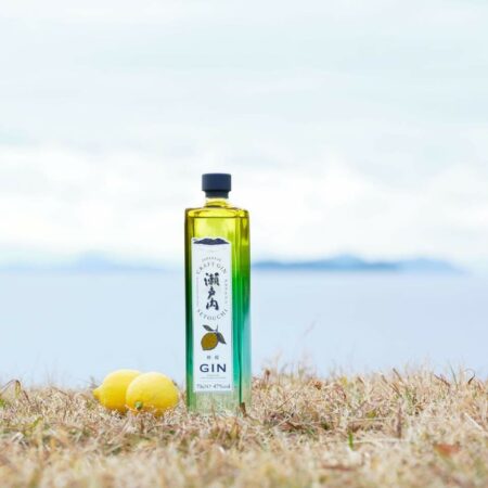 Bouteille de gin setouchi lemon