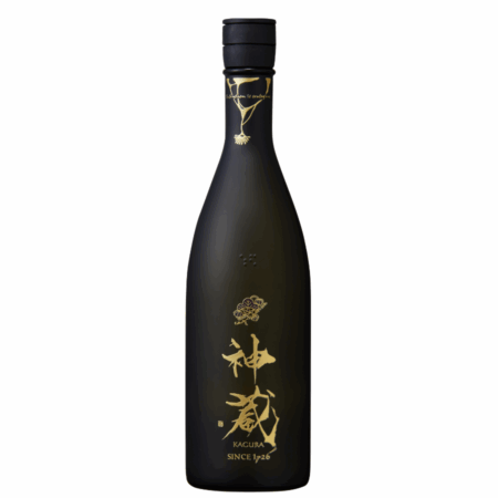 bouteille de saké Kagura Black de la maison Matsui